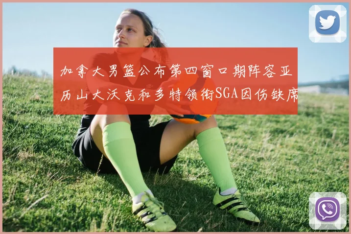 加拿大男篮公布第四窗口期阵容亚历山大沃克和多特领衔SGA因伤缺席